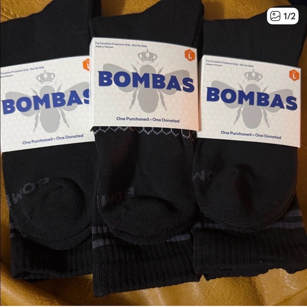Bombas Men's Classic Black Socks